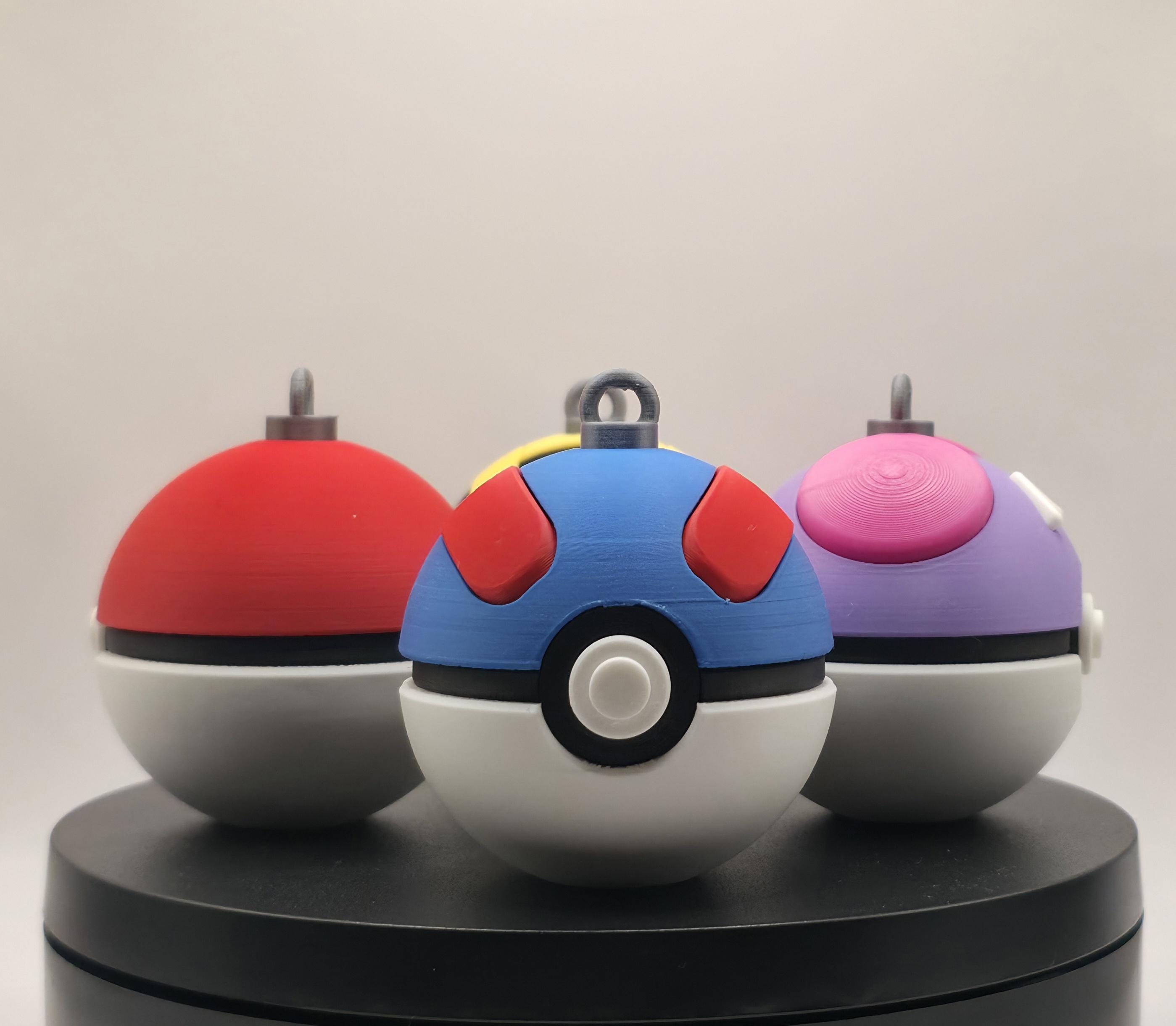Poké Ball Christmas ornaments