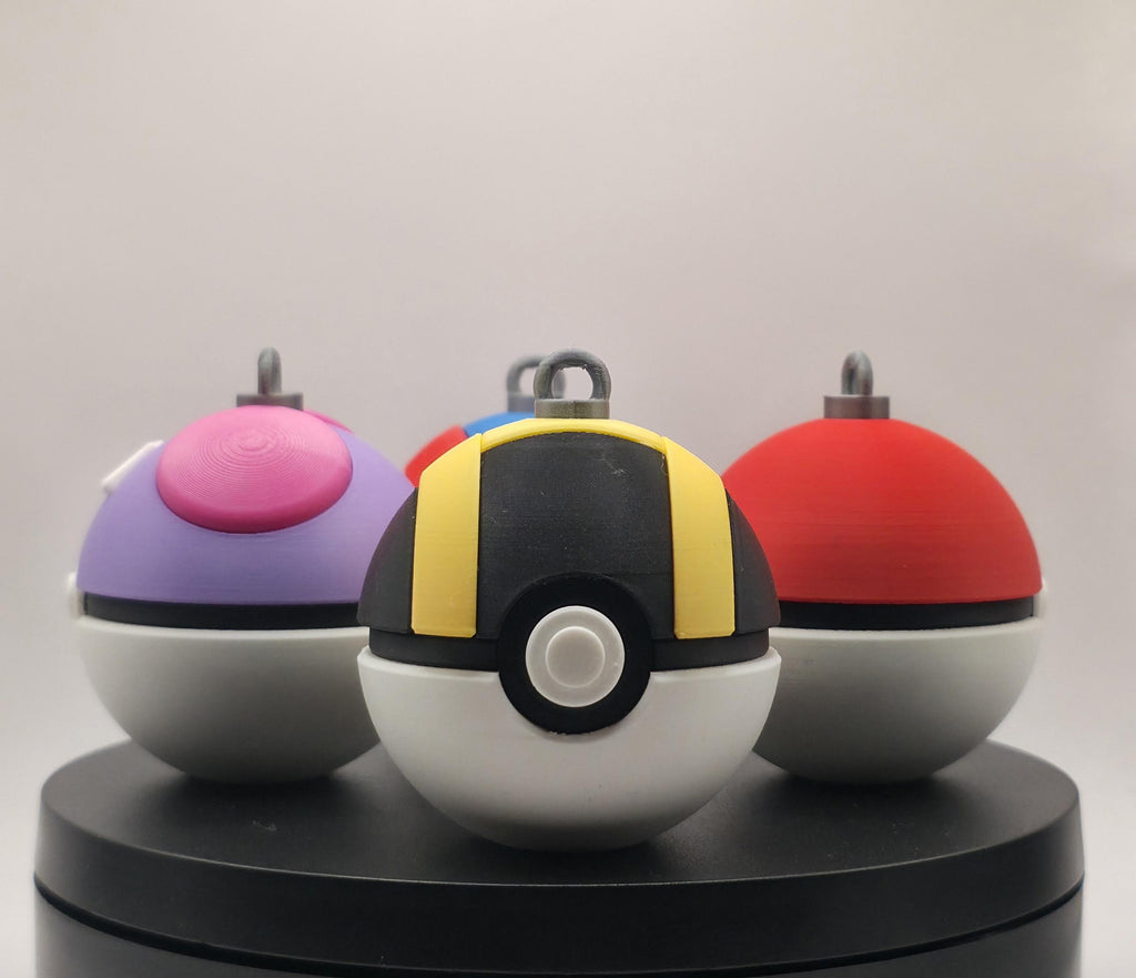Poké Ball Christmas ornaments