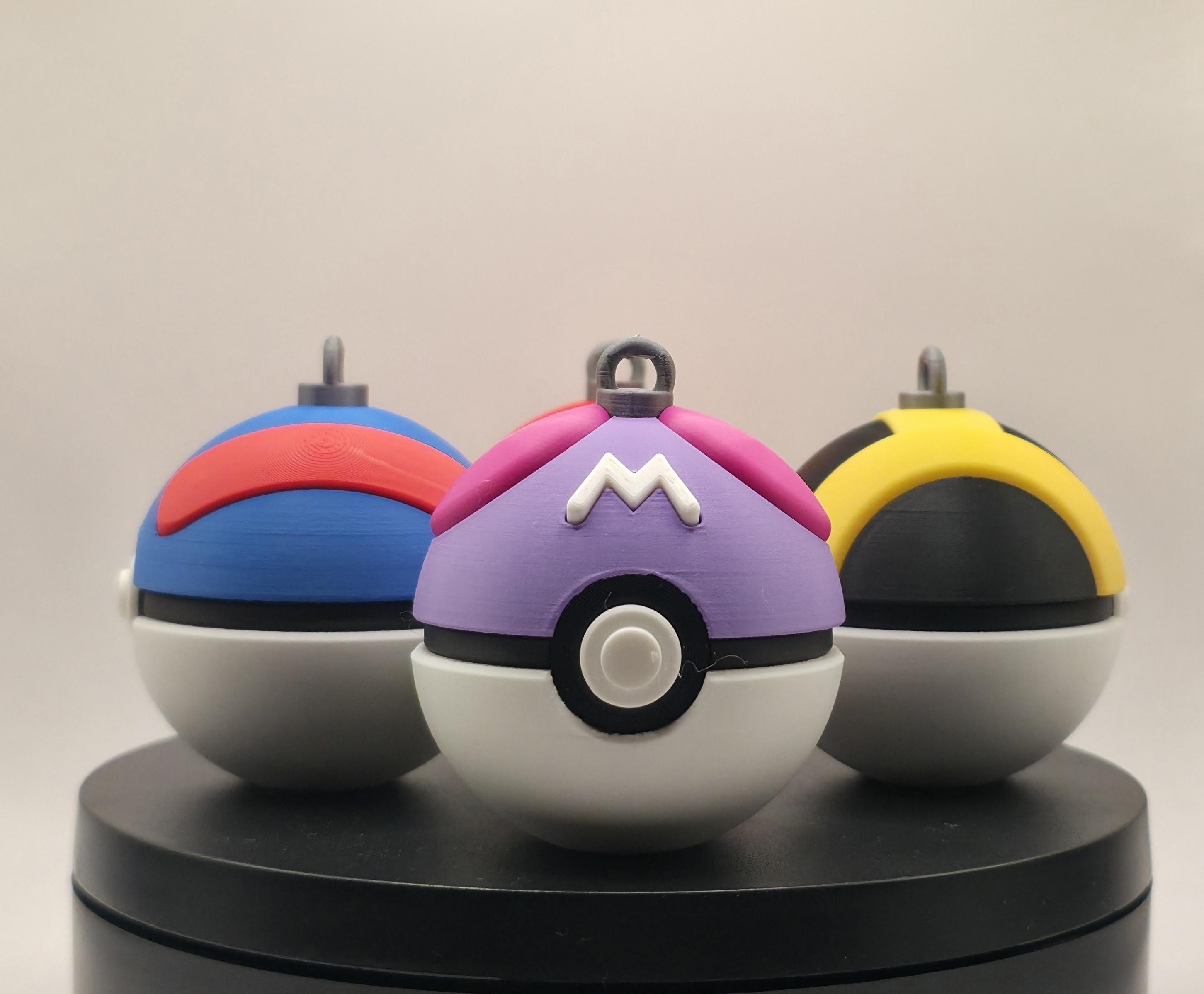 Poké Ball Christmas ornaments