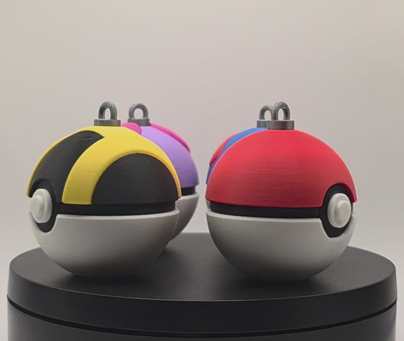 Poké Ball Christmas ornaments